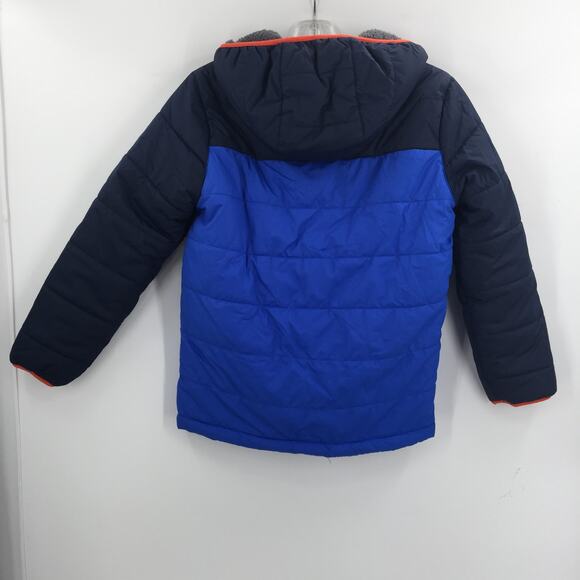 Free Country Puffer Jacket Long Sleeve Full Zip Front Solid Blue YOUTH Medium - Picture 2 of 7